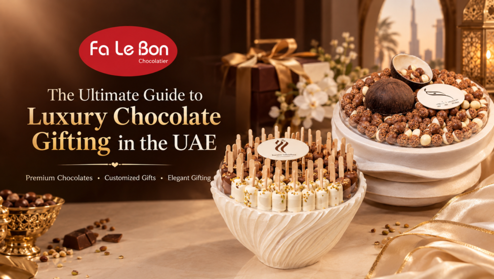 Luxury chocolate gifting in the UAE by Fa Le Bon Chocolatier