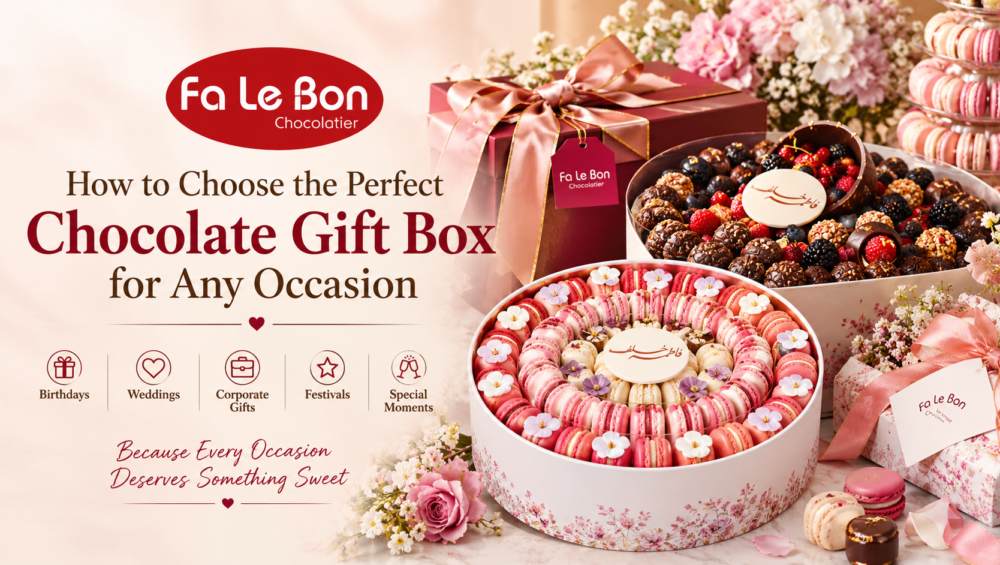 Luxury chocolate gift box and macarons for every occasion in the UAE