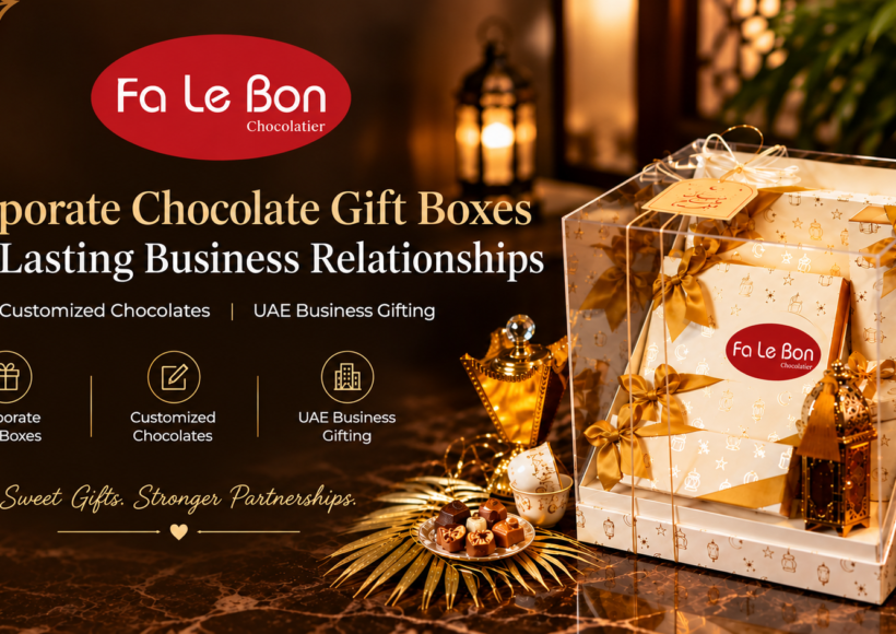 Corporate chocolate gift boxes and customized chocolates for UAE business gifting
